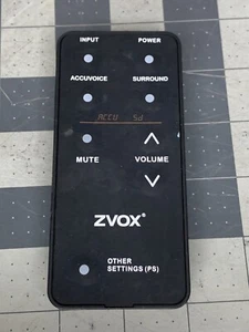 Original ZVOX SoundBar Remote Control AV150 AV155 AV157 AV201 AV203 SB380 SB500 - Picture 1 of 6