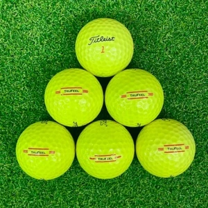 24 Titleist Golf Balls TruFeel Yellow Mint AAAAA 5A Free Shipping Deal - Picture 1 of 6