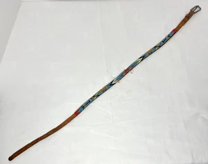 Vintage SouthWestern Perlen Leder Gürtel Größe 30 in - Bild 1 von 6
