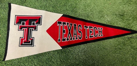 NCAA Texas Tech Red Raiders Wool Pennant Winning Streak Large 41” Long Cover