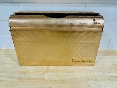 Vintage Copper Kitchen Aluminum Foil Wax Paper Towel  Wall Dispenser Holder MCM - Image 1 of 4