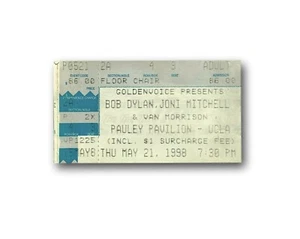 Bob Dylan Authentic 1998 Concert Ticket Pass Band Tour Mitchell Morrison - Picture 1 of 2