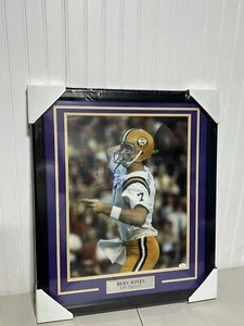 Bert Jones Signed and Framed 16x20 Photo LSU Tigers JSA w/Inscription - Picture 1 of 3
