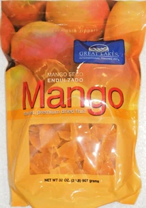 Great Lakes Dried Mango Fruit Slices 2 Lbs (907 g) - Picture 1 of 16