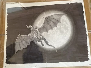 Berserk Exhibition 2021 Limited Duplicate manuscript TYPE N Flying Zodd JAPAN - Picture 1 of 11