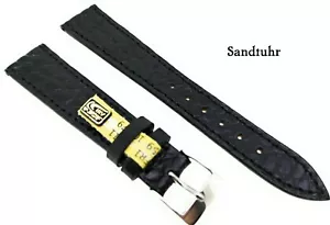 Crocodile Watchband Fitting for Omega, 18/14mm Black Deutscher Hersteller /57 - Picture 1 of 4