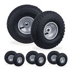 Wheelbarrow Wheels 8X Set Spare Tyres 300 4 Inflatable Load Up To 100 Kg Black