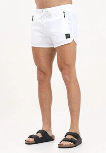 F**K Costumi da bagno Uomo Bianco Shorts mare Shorts mare bianco da uomo Primave - Imagen 1 de 5