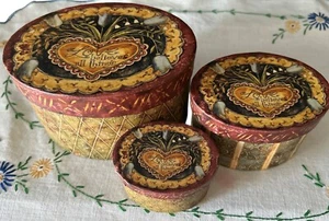 Scatole nido impilabili amore crede tutte le cose bob scatole carte lunghe 6"x5"x4" - Foto 1 di 3