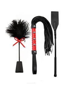 Fetish Sex Toys BDSM Starter Kit Sex Whip for Spanking Adults Sets Feather Ti... - Picture 1 of 8