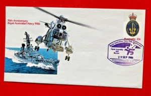 AGOSTO 1986 75 ANIVERSARIO REAL MARINA AUSTRALIANA PSE MONTAJE NAVAL - 29 SEPT. - Imagen 1 de 2