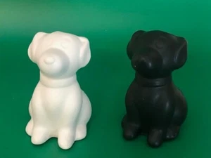 Schwarz und Weiß Hunde Salz und Pfefferstreuer Neu im Karton - Bild 1 von 5