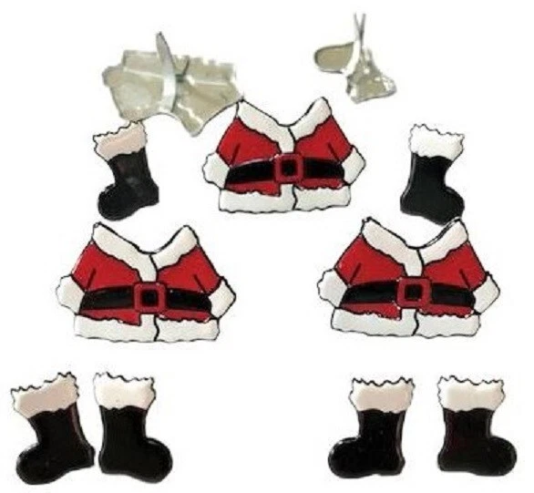 Santa Suite - Christmas, Decorative Scrapbook Brads - Eyelet Outlet #181 - Image 1 of 1
