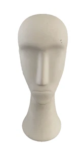Vintage Cream Colored Ceramic IKEA Nagon Bust Mannequin Head 12" Contemporary - Picture 1 of 13