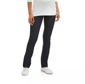 Oh! Mamma Maternity Women's Straight Leg Jeans with Demi Panel Size 2X Rinsewash - Picture 1 of 5