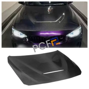 Carbon Fiber Front Hood Vented Bonnet Engine Cover For 2014-19 BMW F30 M3 F32 M4 - Picture 1 of 12