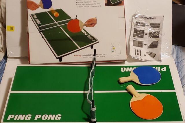 Mini Mesa de Ping Pong / Mesa de Ping Pong - TT160 - Con 2 Palas y 3  Pelotas