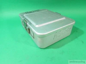Zimmer Hall 5037-20 Sterilization container 14" x 10-1/2" x 4-1/4" Silver - Picture 1 of 7