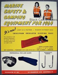 Orig 1964 Guarantee Fit Marine Safety & Camping Equipment Sales Brochure Canada - Picture 1 of 1