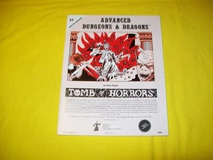 S1 TOMB OF HORRORS DUNGEONS & DRAGONS TSR 9022 MONOCROMO GARY GYGAX - Imagen 1 de 2