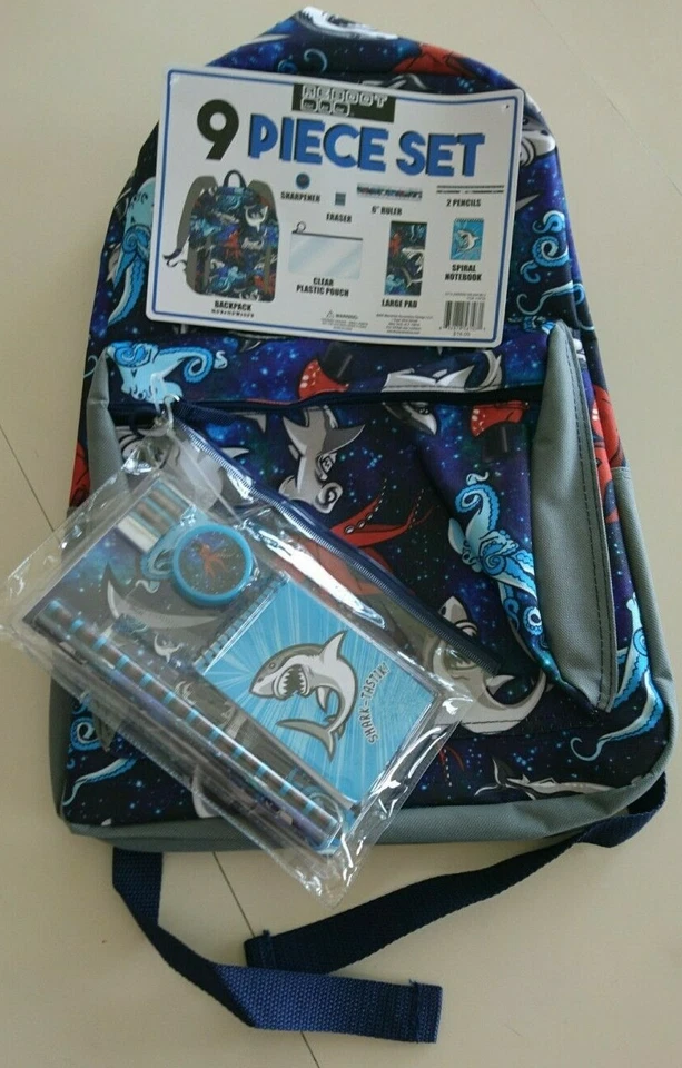 NUEVO 9 Piezas Set Mochila, dos estilos a elegir: Sea Creatures o Dream Big Foto 1 de 1