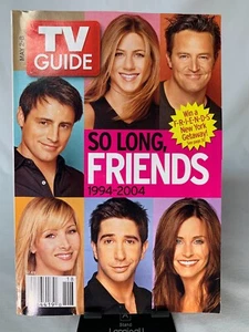 TV Guide May 2004 Friends Cast Chandler Matthew Perry So Long, Friends No Label - Picture 1 of 6