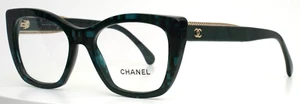 Occhiali da vista CHANEL 3460 1666 verdi donna semi occhio di gatto bordo intero 50-17-140 B:41 - Foto 1 di 17
