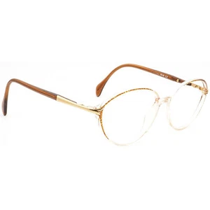 Silhouette Eyeglasses SPX M 1869 6050 Brown&Clear Oval Frame Austria 56[]15 135 - Picture 1 of 9