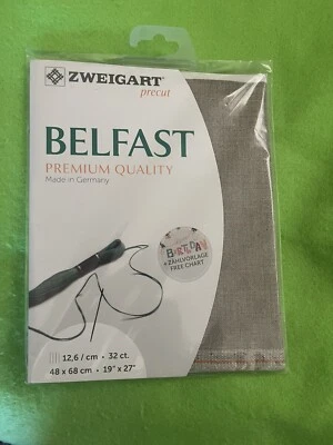 Precut Zweigart Belfast 32 count RAW 3609/53 48X68 cm. - Image 1 of 2
