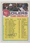 1973 Topps Team Checklists Houston Oilers (une étoile sur le devant)
