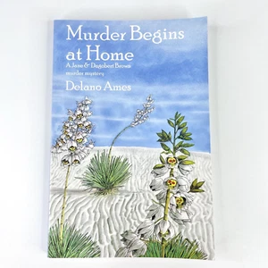 Murder Begins at Home Jane & Dagobert Brown Murder Mystery Book Delano Ames - Picture 1 of 15