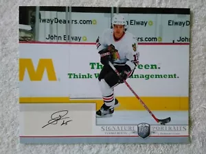 2006-07 Upper Deck Be A Player Tuomo Ruutu 8X10 Autographed Photo Card Chicago - Picture 1 of 2