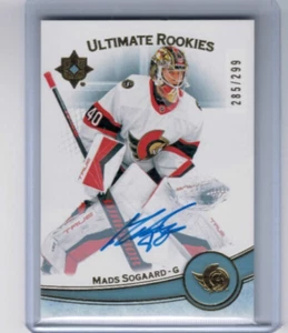 2023-24 Ultimate Collection Mads Sogaard Ultimate Rookies Auto #'ed 285/299 UD - Picture 1 of 1