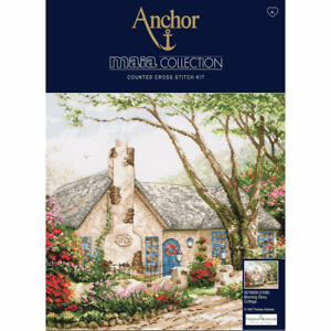 Anchor Counted Cross Stitch Kit MAIA Collection MORNING GLORY COTTAGE Super Gift
