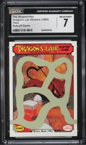 1984 Fleer Dragon's Lair Stickers Rub-Off Game The Shapeshifter CGC 7 - Picture 1 of 2