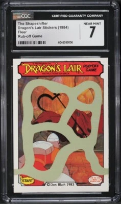 1984 Fleer Dragon's Lair Stickers Rub-Off Game The Shapeshifter CGC 7 - Image 1 of 2