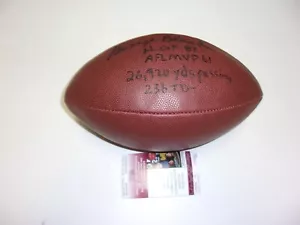 GEORGE BLANDA OAKLAND RAIDERS HOF 81,AFL MVP 61 LAST 1 JSA/COA SIGNED FOOTBALL - Picture 1 of 2
