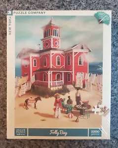 *NEW* New York Puzzle Co FOLLY BAY 1000 piece puzzle beach - Picture 1 of 6