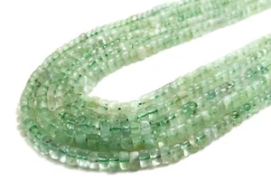 Natural Green Prehnite Polished Smooth Triangle Heishi Gemstone Beads PG153 - Picture 1 of 3