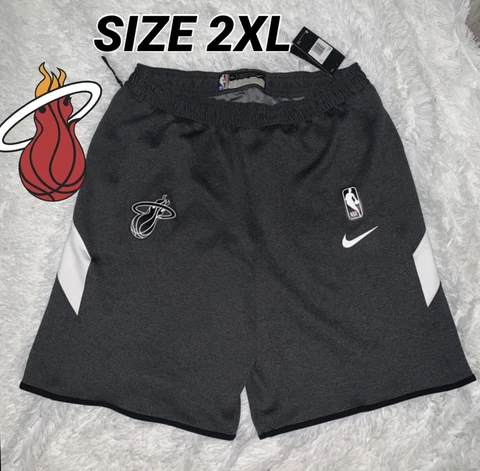 NWT NIKE Miami Heat Authentic NBA Dri-Fit Shorts Sz 2XL AV1087-032 ๐ XXL Cover