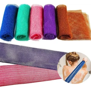 Multi-color Exfoliating Mesh African Bath Sponge Back Scrubber Net Long Net - Picture 1 of 23