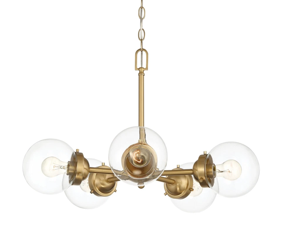 Lámpara de araña Designers Fountain 95985 Knoll 5 luces 6"W - dorada Foto 1 de 1