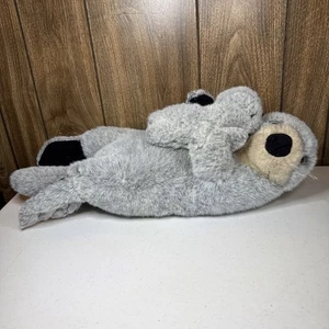 Vintage Douglas Cuddle Toys Floating Mother Otter With Baby Fuzzy Plush 21” - Picture 1 of 13