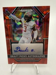 Selecciones de draft Panini Prizm 2023 - Selecciones de draft autógrafos Deonte Banks #DPA-DBA rojo - Imagen 1 de 2