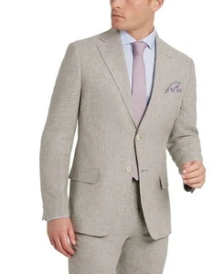 Tallia Menss Slim fit Suit Jacket Blazer 44 R Beige - Picture 1 of 5