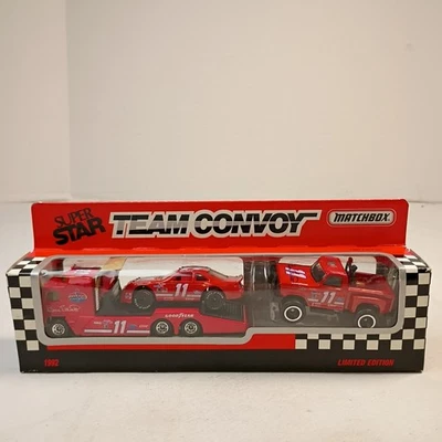 VNTG 1992 Limited Edition Matchbox Super Star Team Convoy Bill Elliott #11 Amoco - Image 1 of 4