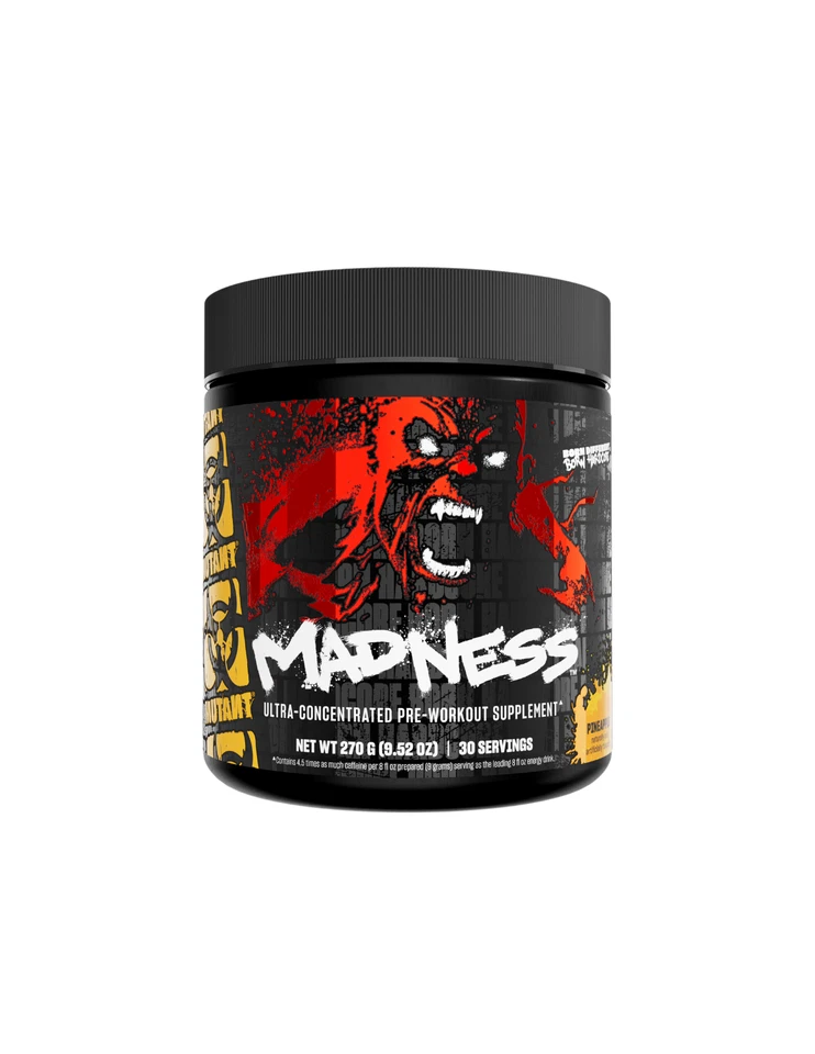 Mutant Madness Ultra Pre Workout Pineapple Passion 50 Servings