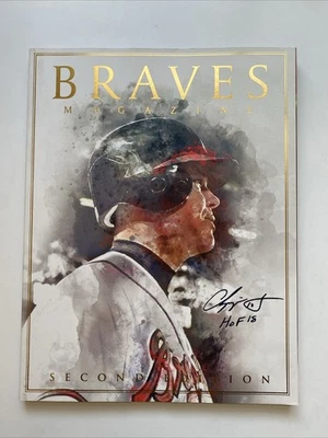 CHIPPER JONES Atlanta Braves Baseball Souvenir Program Official Magazine 2018 - Image 1 of 3