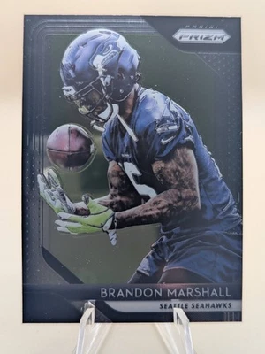 2018 Panini Prizm Football Brandon Marshall card #23 Seattle Seahawks - Image 1 of 2