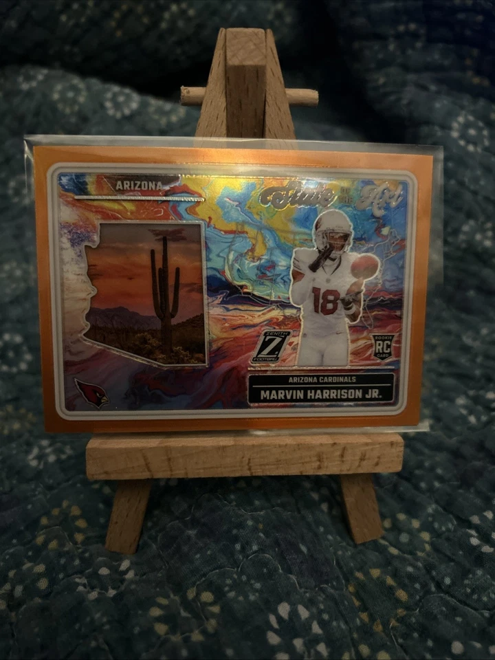 Panini Zenith 2024 - State Of The Art Orange Prizm #22 Marvin Harrison Jr. (RC) Foto 1 de 4